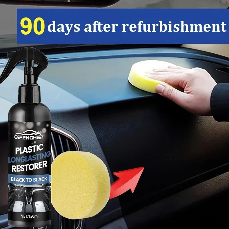 Car Plastic & Tire Restorer – Crystal Coating Dashboard Wax
