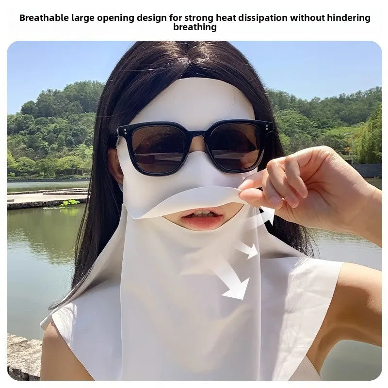 Ice Silk Face Gaiter – UPF 50+ UV Protection, Cooling & Breathable