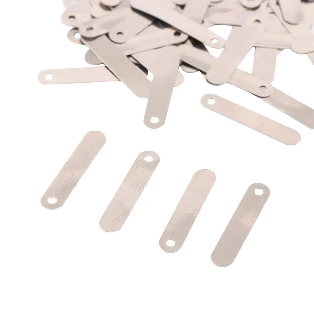 Nickel Plated Solder Tabs for 18650 14500 Sub C Batteries 100Pcs