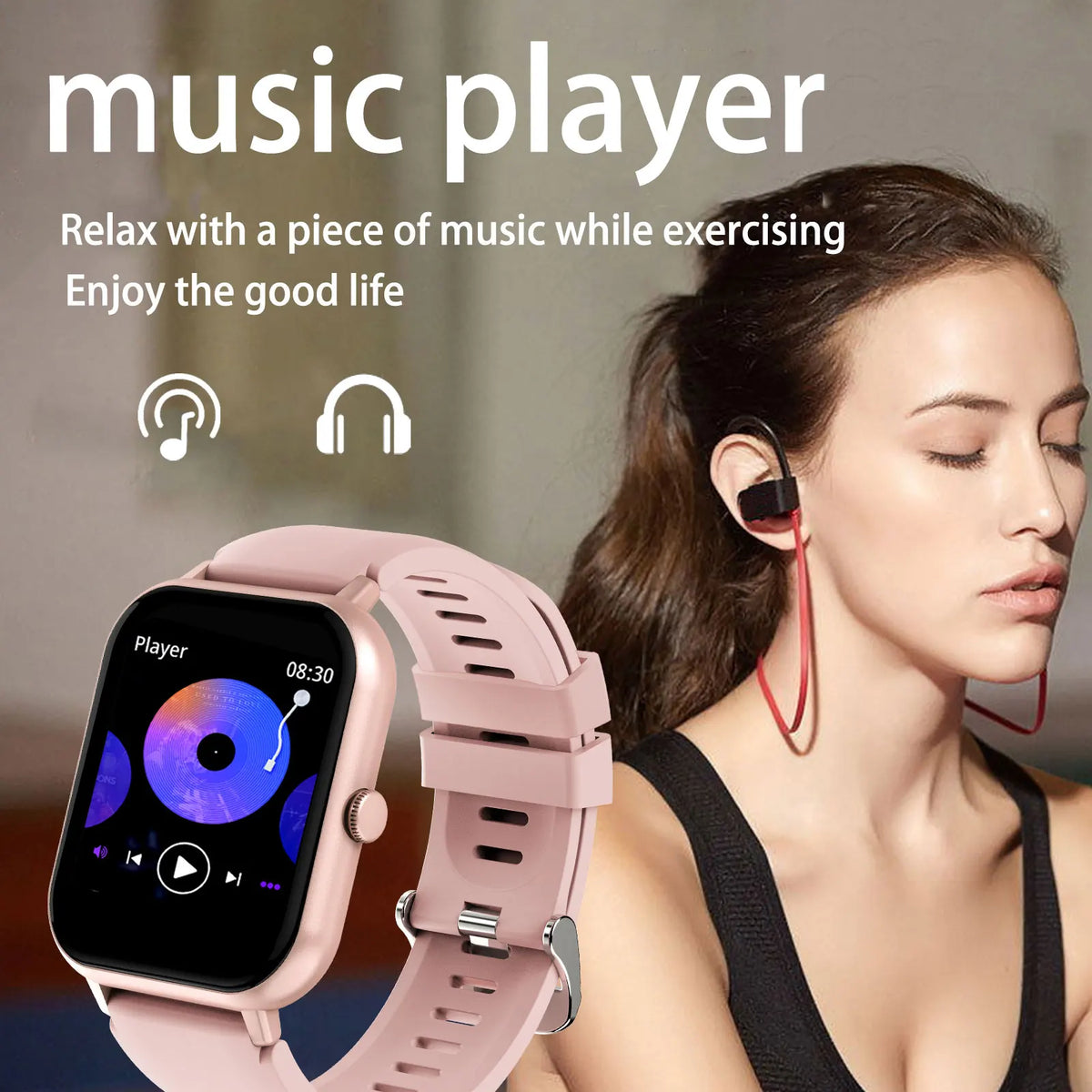 LOMAXFR 1.83" Smart Watch – Wireless Calling, Multi-Sport Mode