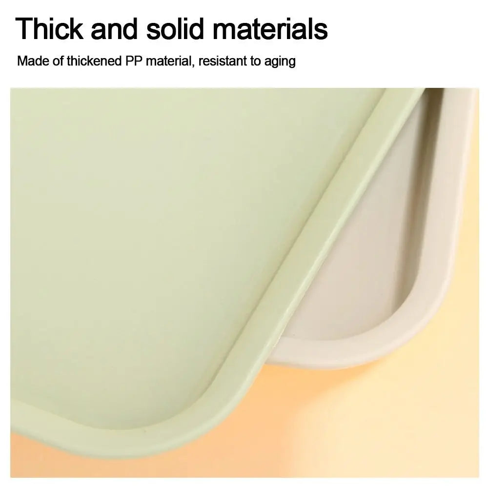 Northern Europe Plastic Storage Tray Multicolor Rectangular Food