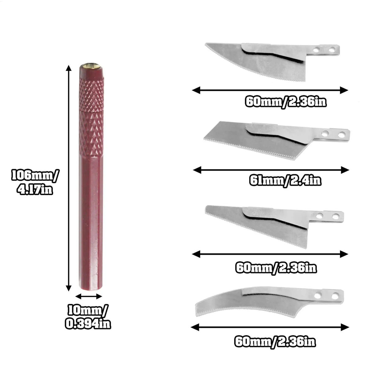 Model Craft Hand Saw Kit – 4 Cutters for DIY Hobby Modeling