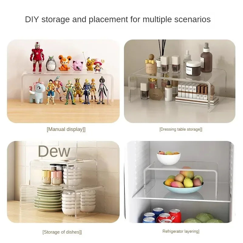 5mm Clear Acrylic Desktop Storage Rack – Cosmetics & Display