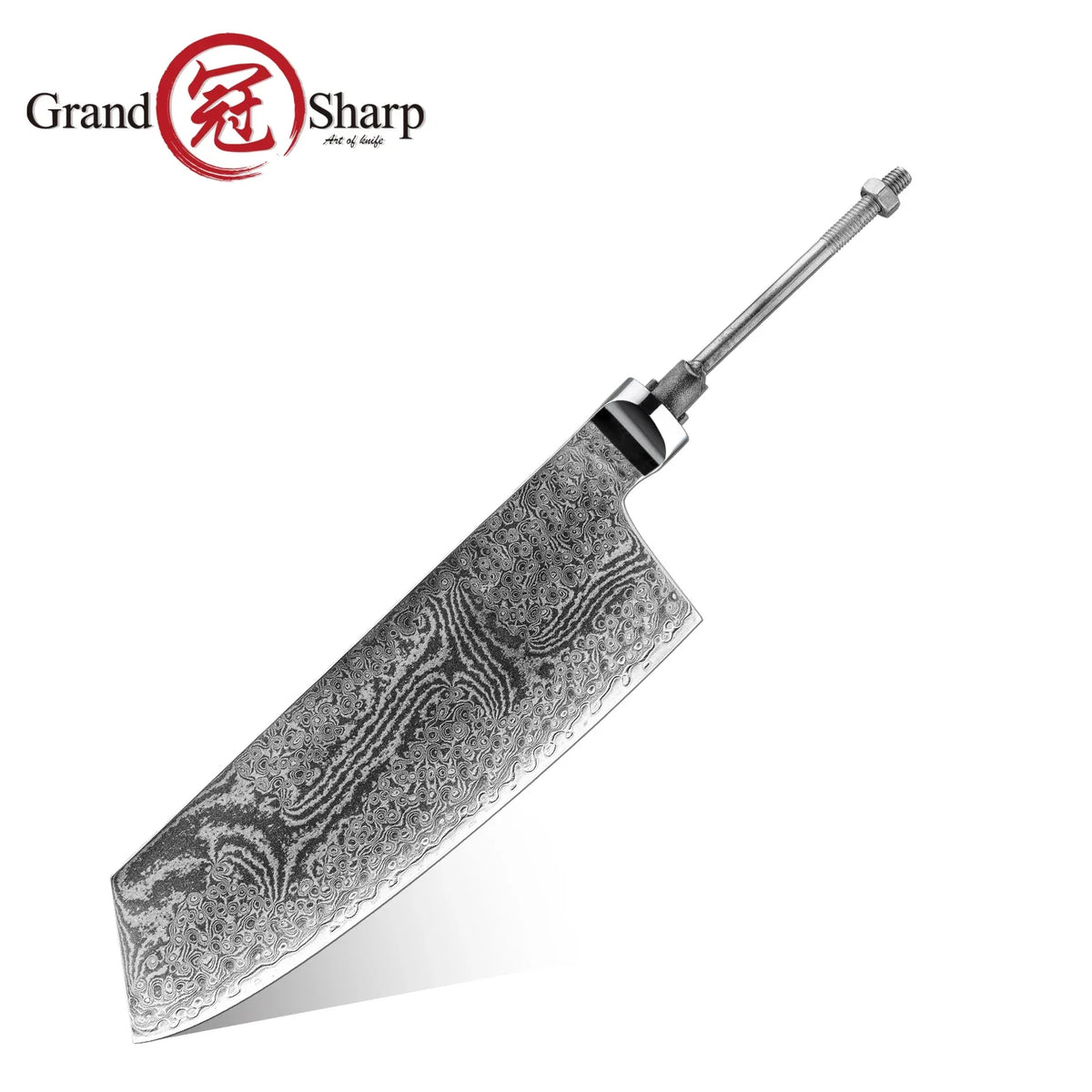 67-Layer Damascus Chef Knife Blade S35VN Steel – DIY No Handle