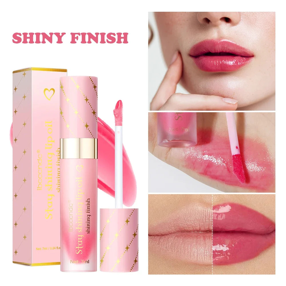 Bad Babe Peach & Clear Lip Gloss Combo Set with Keychain