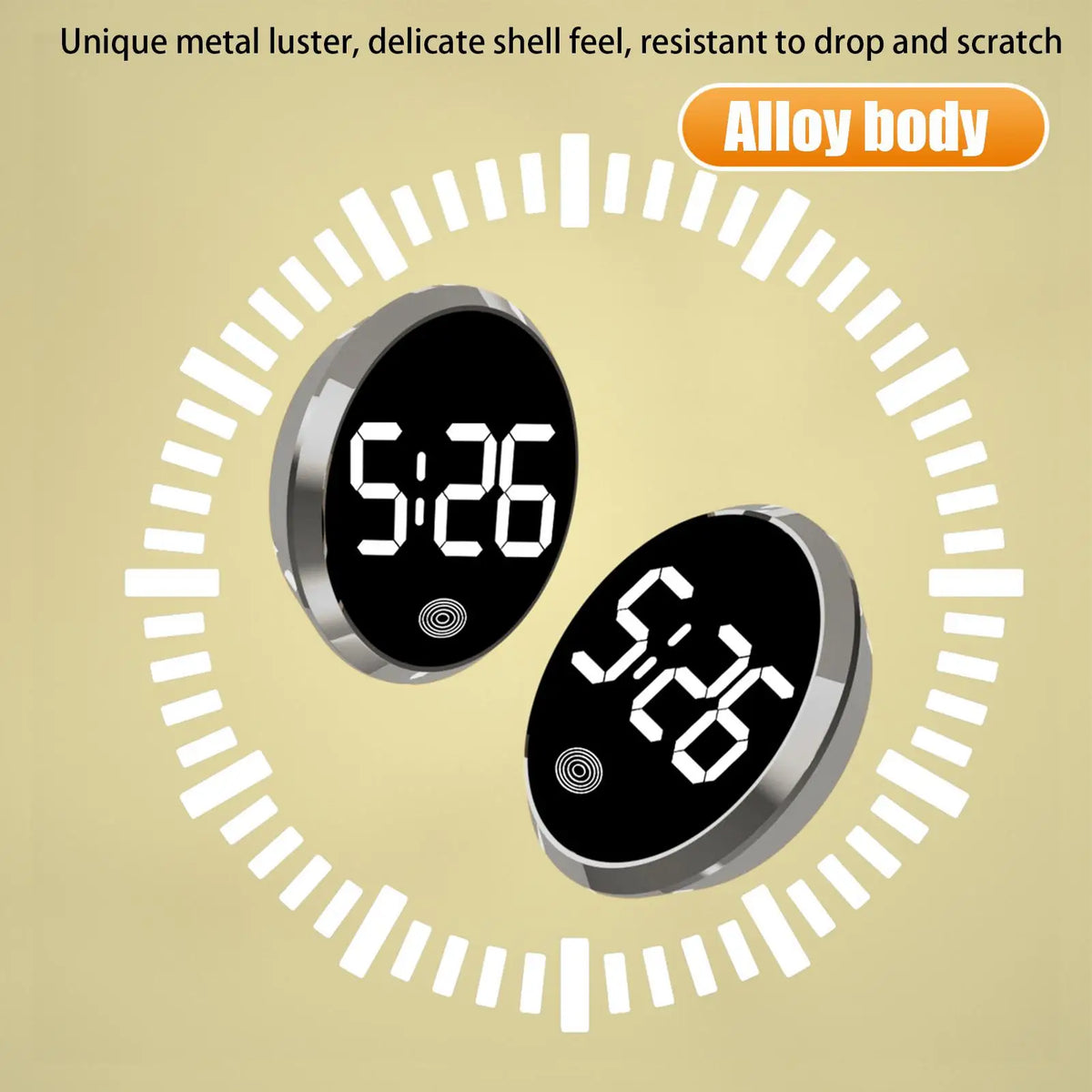 LED Car Dashboard Clock Touch Control Digital Display | 46mm