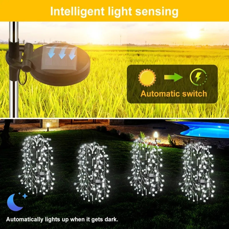 Solar Firecracker Garden Lights – Waterproof Outdoor Path Decor