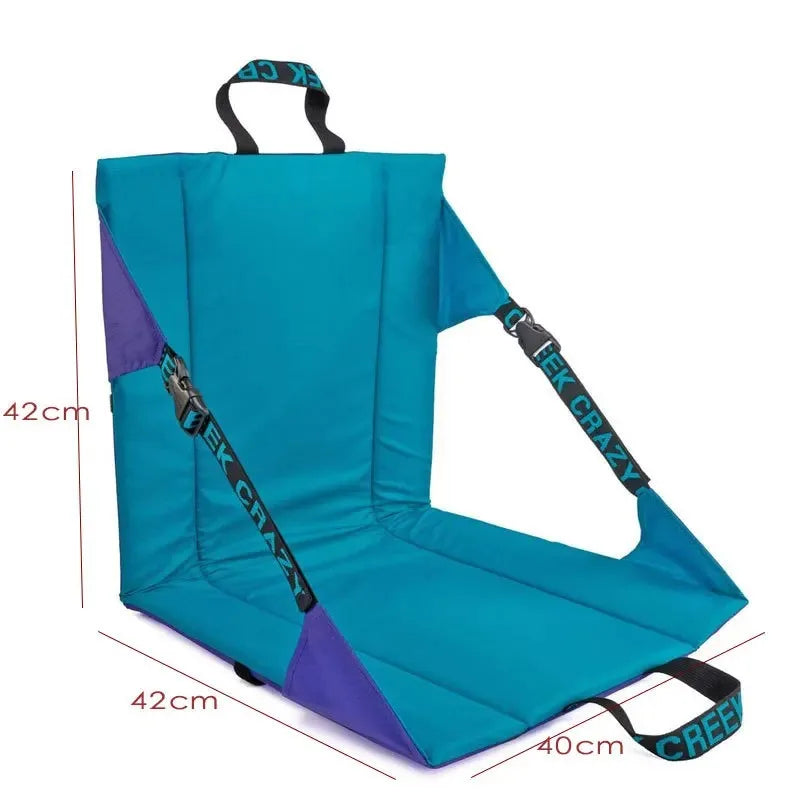 Folding Stadium Seat Chair – Padded Bleacher Cushion & Back