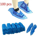 100-Pack Disposable Waterproof Shoe Covers – Non-Slip Overshoes