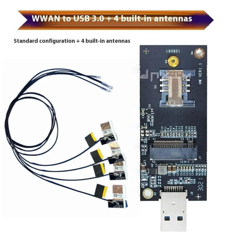 M.2 NGFF to USB 3.0 Adapter for 4G LTE WWAN Modules
