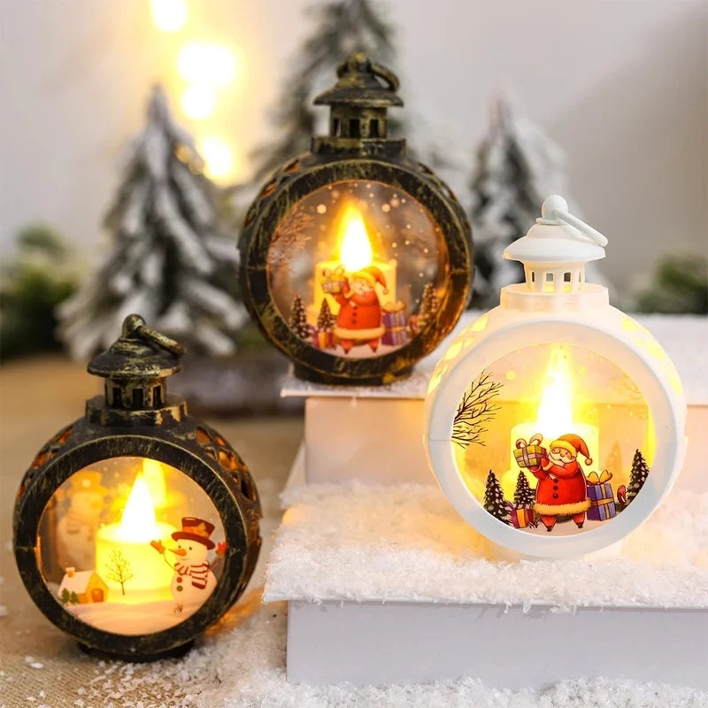 Christmas Round Wind Light – Festive Home Decor Ornament