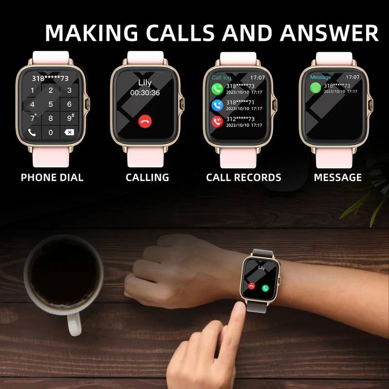 LOMAXFR Smart Watch | Bluetooth Calling, Multi-Sport, iOS & Android