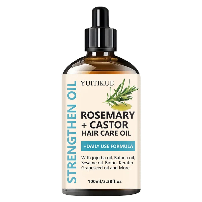 YUITIKUE Rosemary & Castor Hair Oil | Jojoba, Batana & Biotin