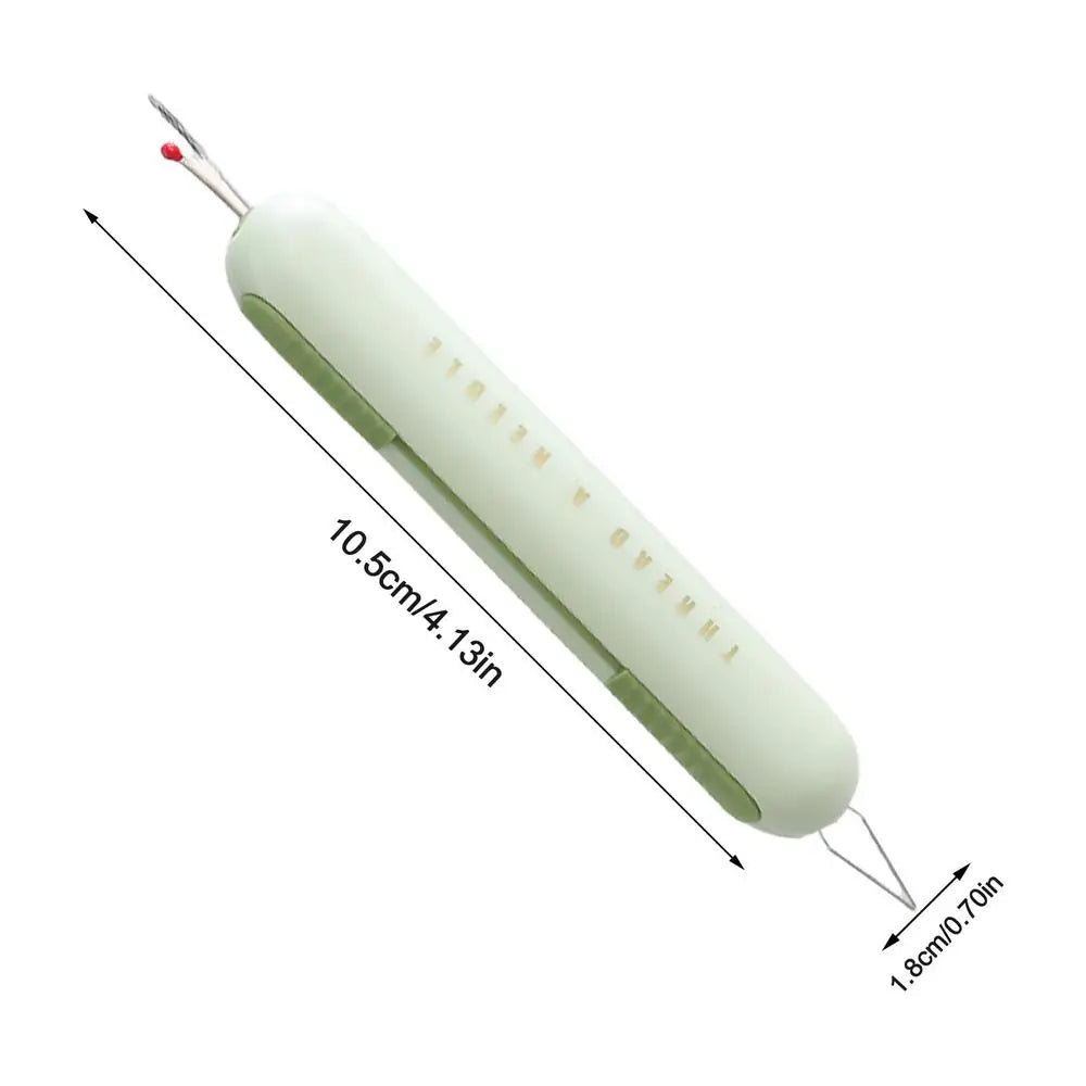 Needle Threader Seam Ripper 2-in-1 Manual Stitching Remover Household