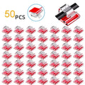 50-Pack Clear Adhesive Cable Clips | Cable & Wire Organizer