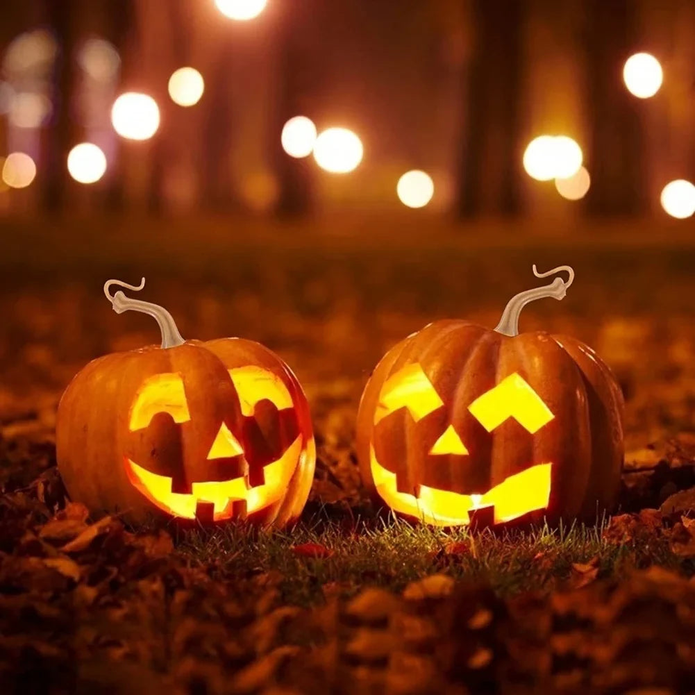 48-Pack Artificial Pumpkin Stems for Halloween DIY Crafts