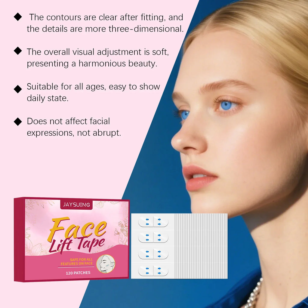 Hyaluronic Acid Facial Lifting Patches 120 Pcs – Face Tape