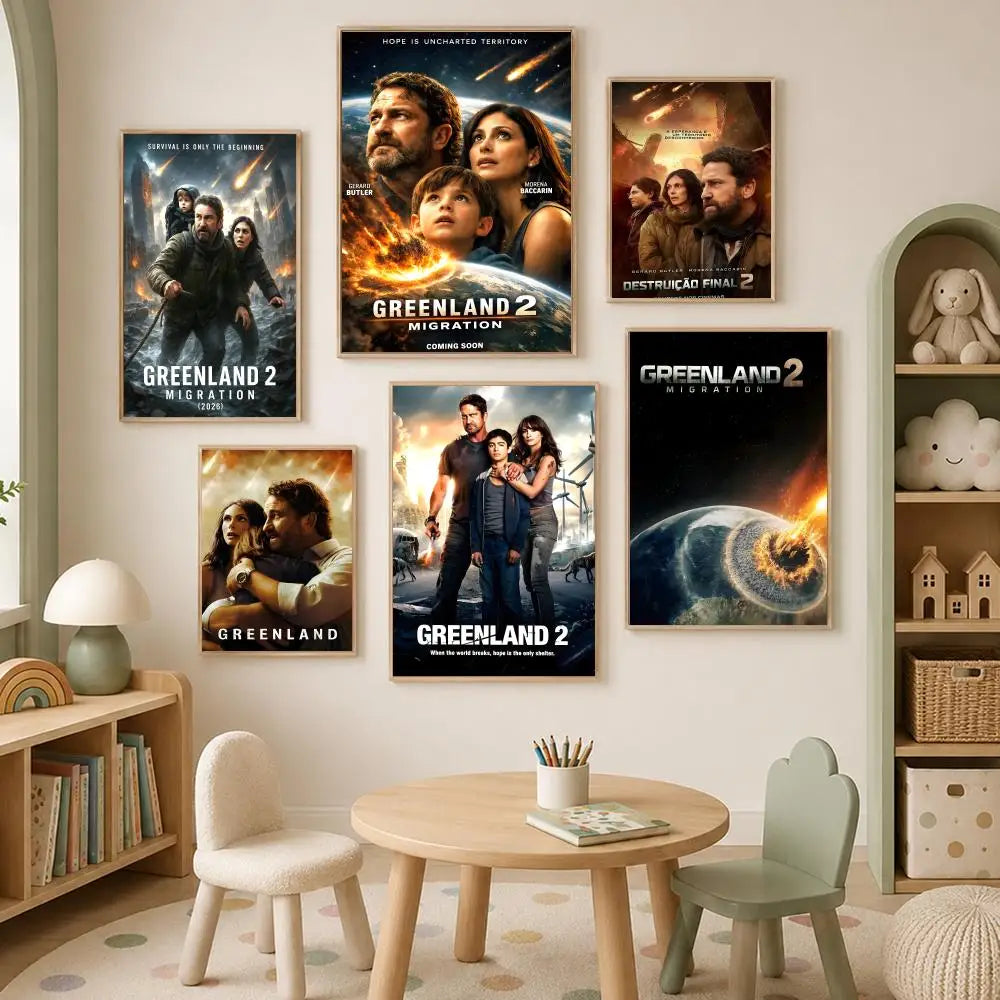 Greenland 2 Migration Movie Poster – Self-Stick HD PVC Wall Art