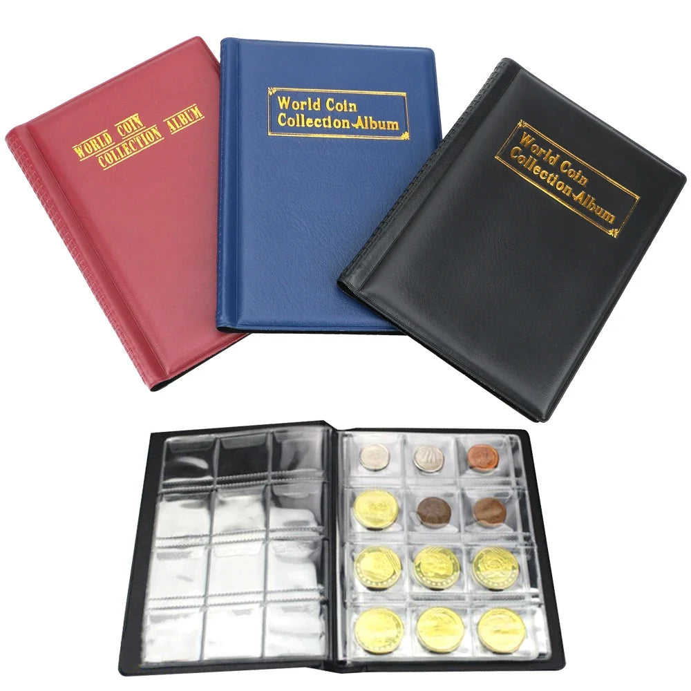 120-Pocket Coin Collection Album – PVC Collector Book