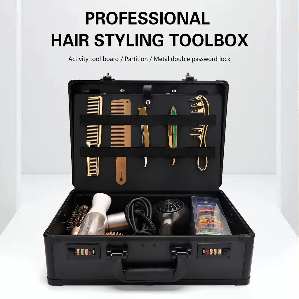 Professional Barber Case – Lockable Salon Tool Travel Box