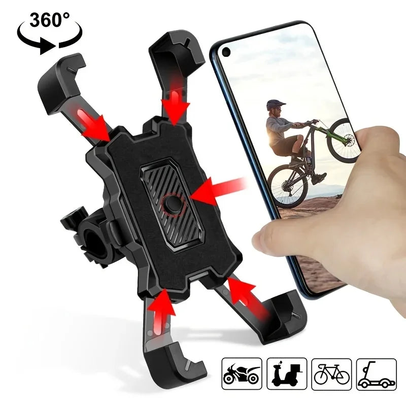 Universal Bike & Motorcycle Handlebar Phone Mount 4.8–6.8"