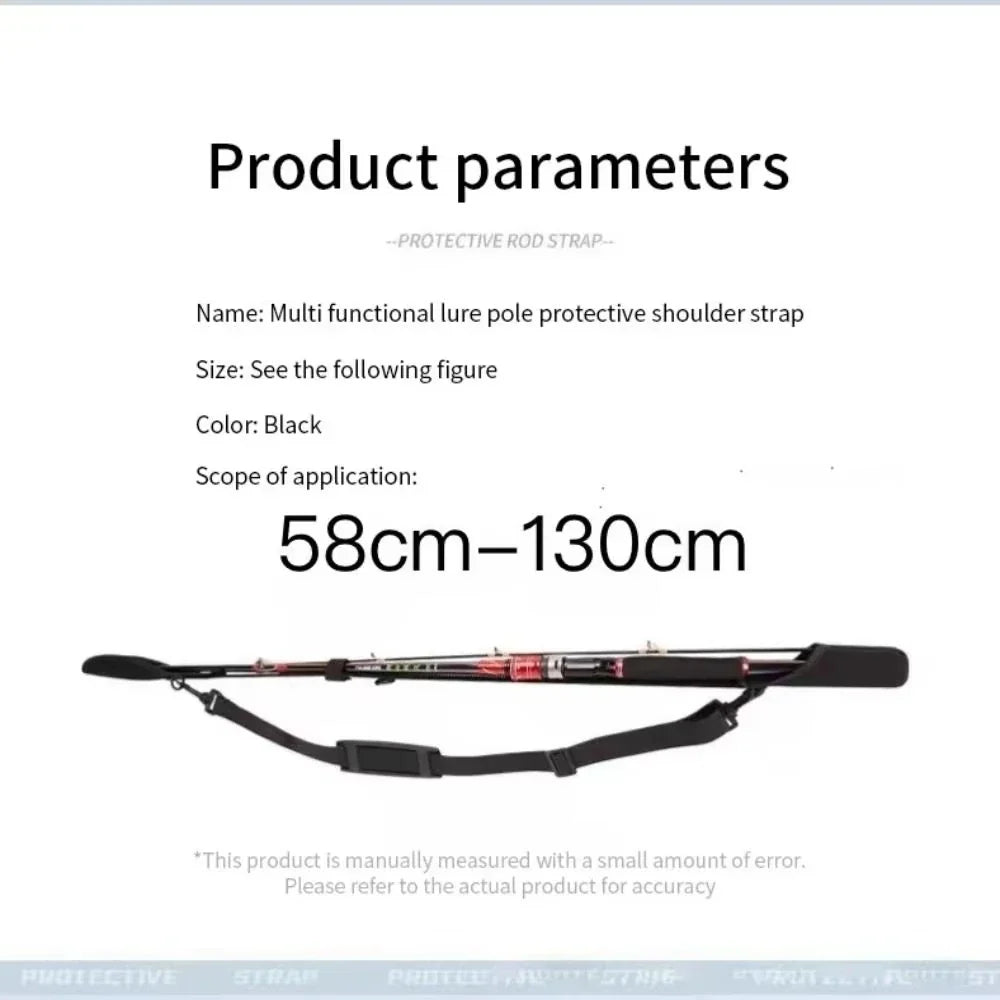 Adjustable Neoprene Fishing Rod Holder Strap & Protector