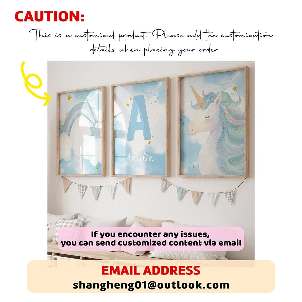 Personalized Pilot Name Canvas Wall Art – 3-Piece Set