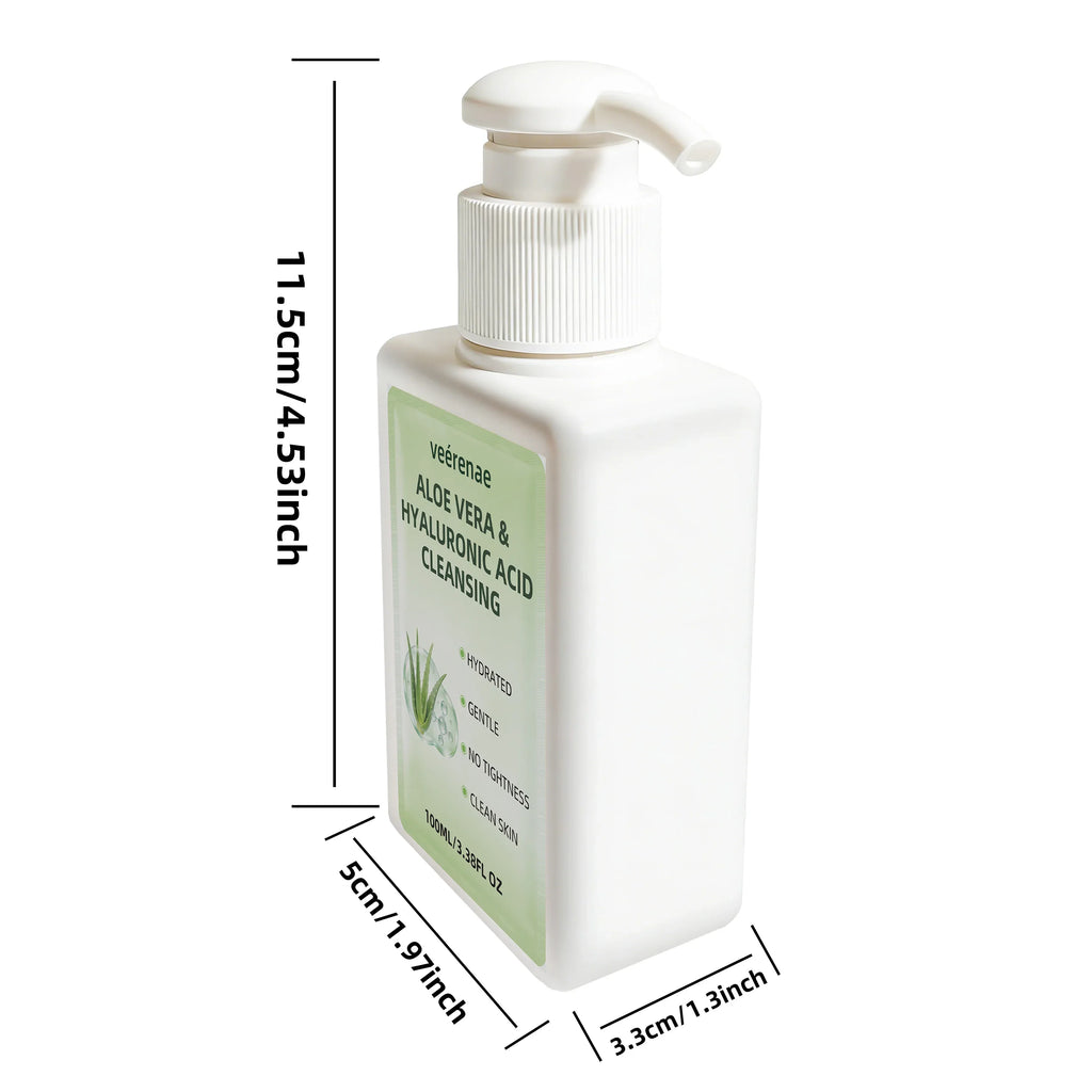 Aloe Vera & Hyaluronic Acid Face Wash – All Skin Types