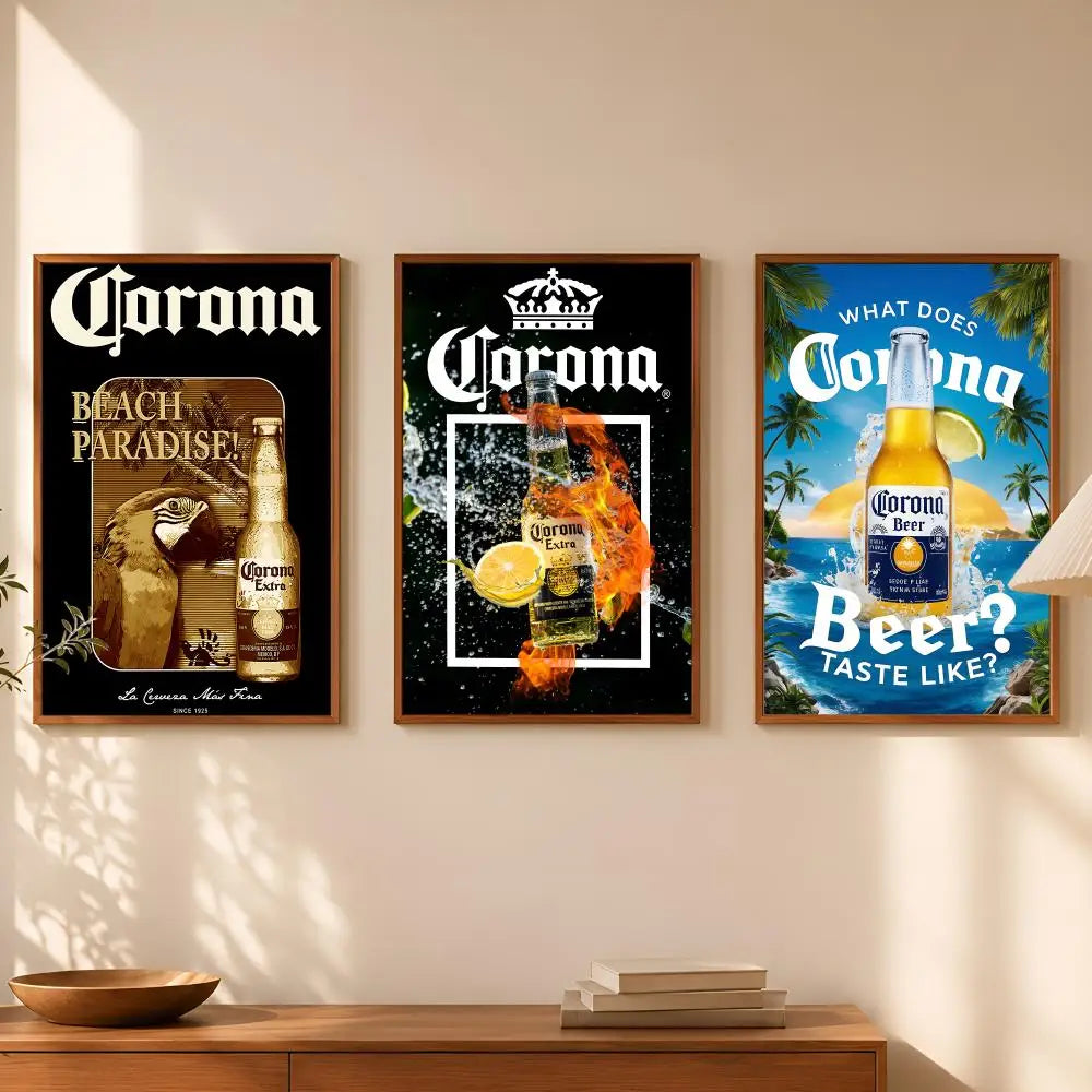 Corona Extra Beer Wall Poster – Self-Stick Waterproof HD Decor