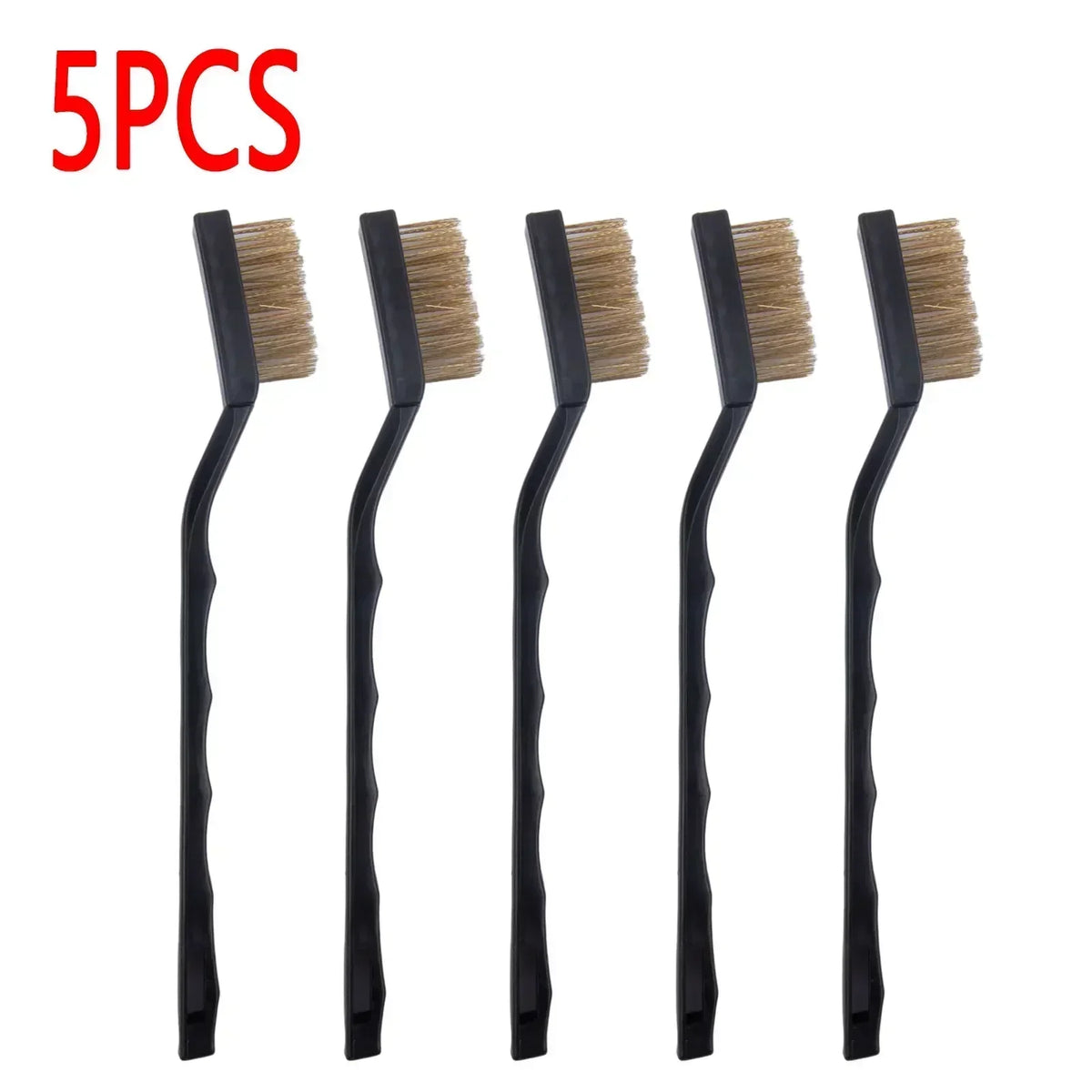 5-Piece Brass Wire Brush Set – Industrial Scrubbing & Cleaning