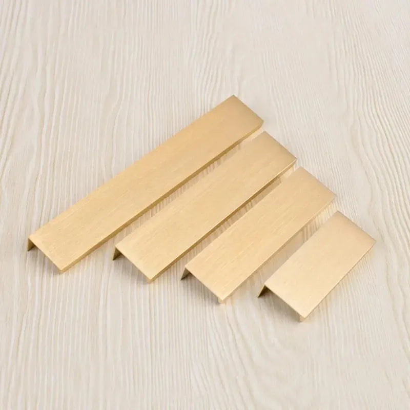 Hidden Drawer Pull Handle – Rose Gold Aluminum Cabinet Hardware