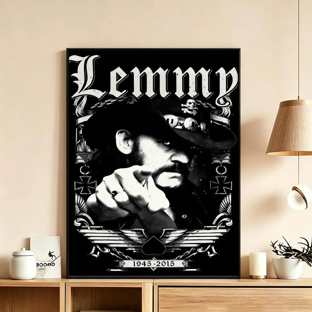 Lemmy Kilmister HD Wall Poster – Rock Music Art Print Décor