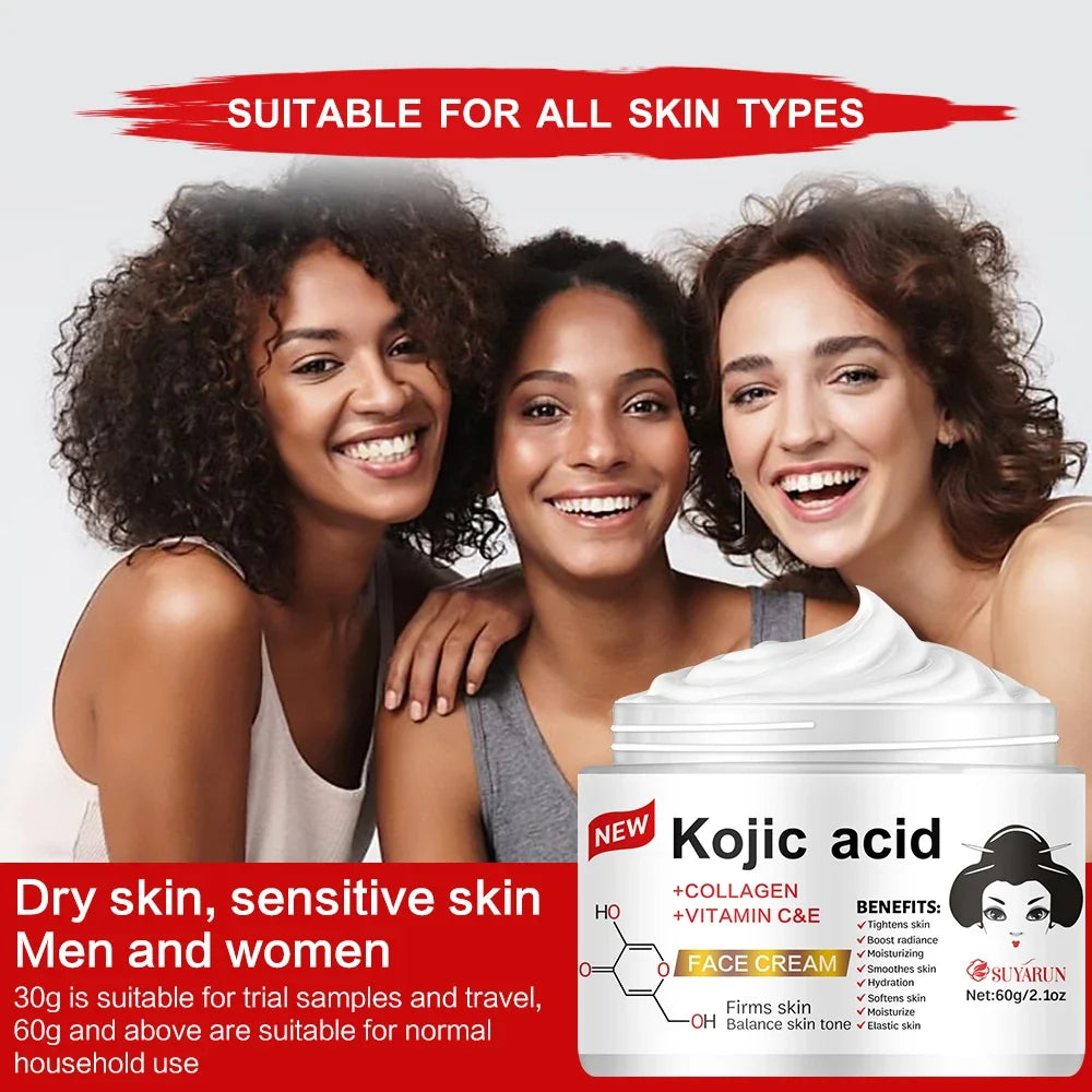 SUYARUN Kojic Acid Brightening Cream | Propolis & Vitamin E