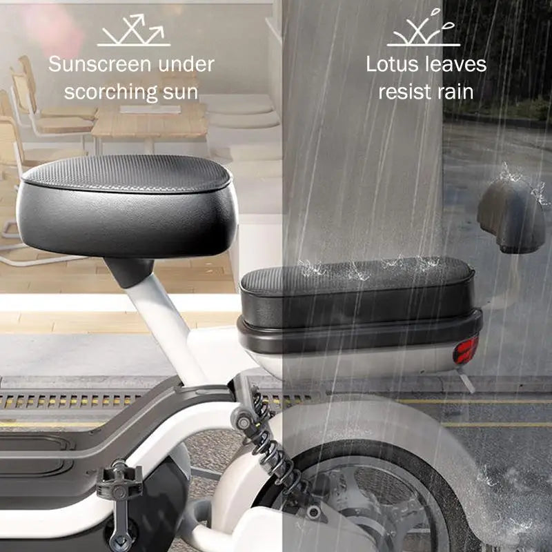 PU Leather E-Bike Seat Cover – Waterproof All-Season Universal Fit