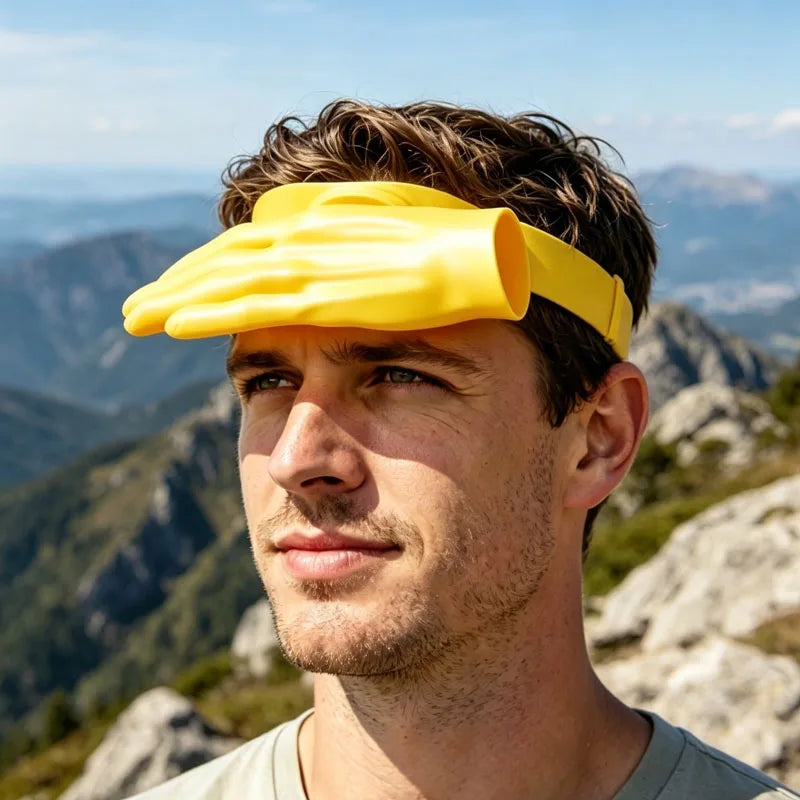 Novelty Mini Sun Hat – Funny Small Hand-Size Beach Party Cap