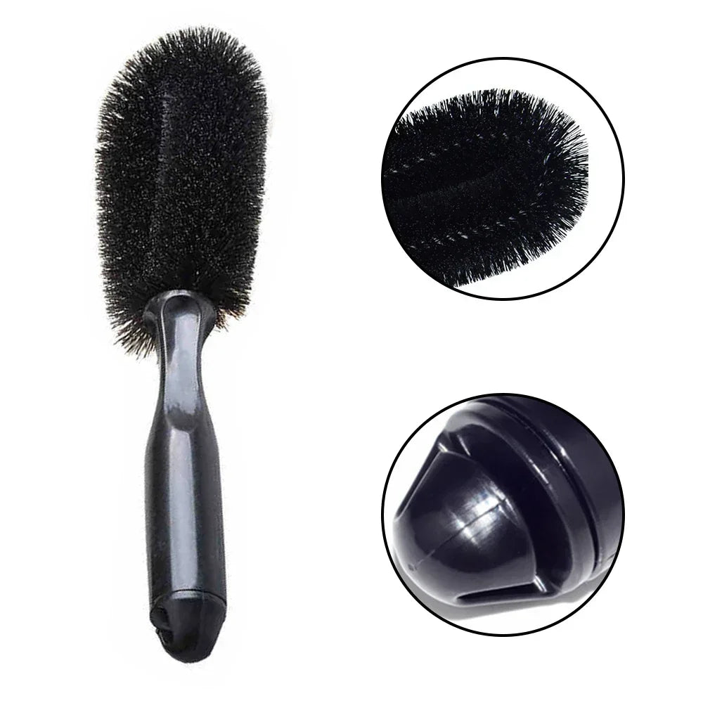 Car Wheel & Rim Detailing Brush | Tire Scrubber for Auto & Moto