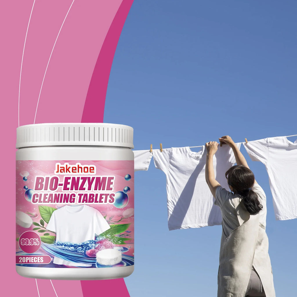 JAKEHOE Stain Remover Effervescent Tablets | Laundry Cleaning