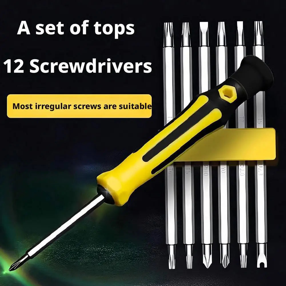 12-in-1 Magnetic Precision Screwdriver Set | Multi-Bit Tool