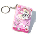 Cute Cartoon Rotating Dice Game Keychain Stress Relief Toy Manual