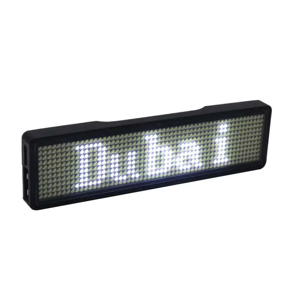 Rechargeable Bluetooth LED Name Badge – DIY Scrolling Display