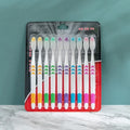 10-Pack Bamboo Charcoal Soft Toothbrushes | Eco-Friendly Travel