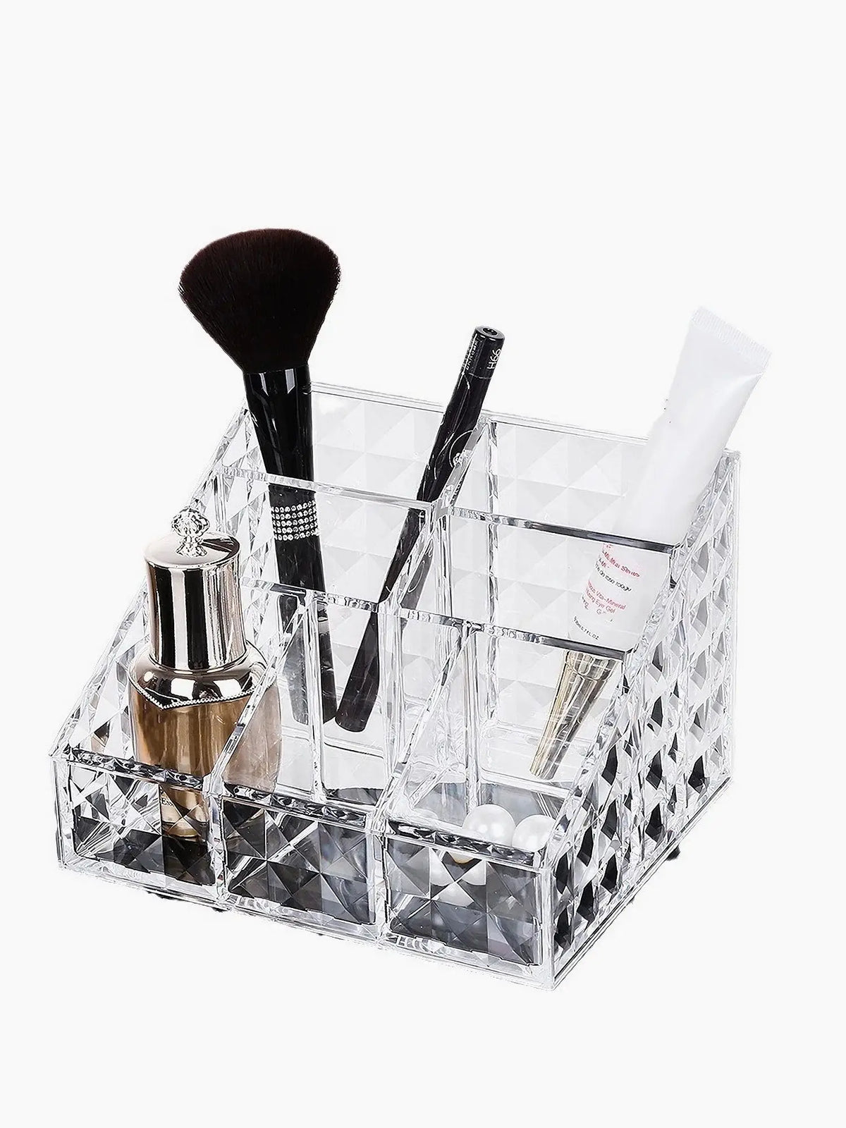 Acrylic Cosmetic Organizer Storage Box Lipstick Makeup Brushes Skin
