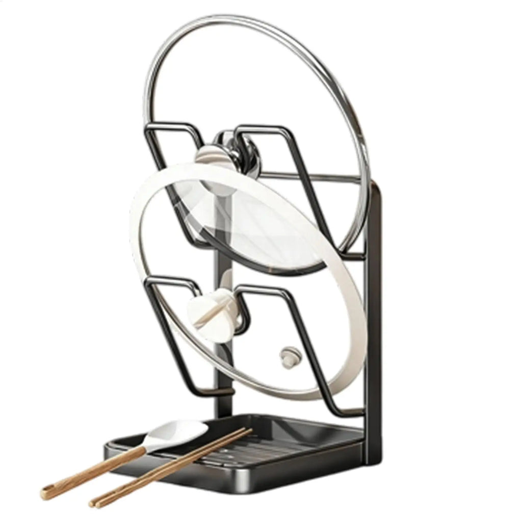 Pan Lid Organizers Inside Cabinet Cooking Utensil Holder Rest