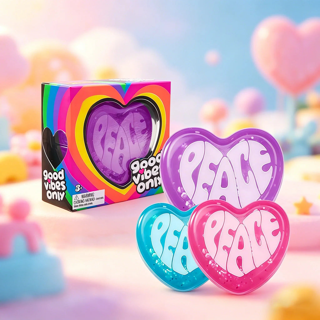 Squishy Heart Fidget Toy | Soft Slow Rising Sensory Squeeze Ball