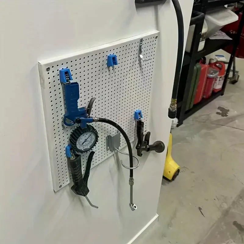 4-Pack Wall Mount Pneumatic Tool Holder – Air Tool Rack Organizer