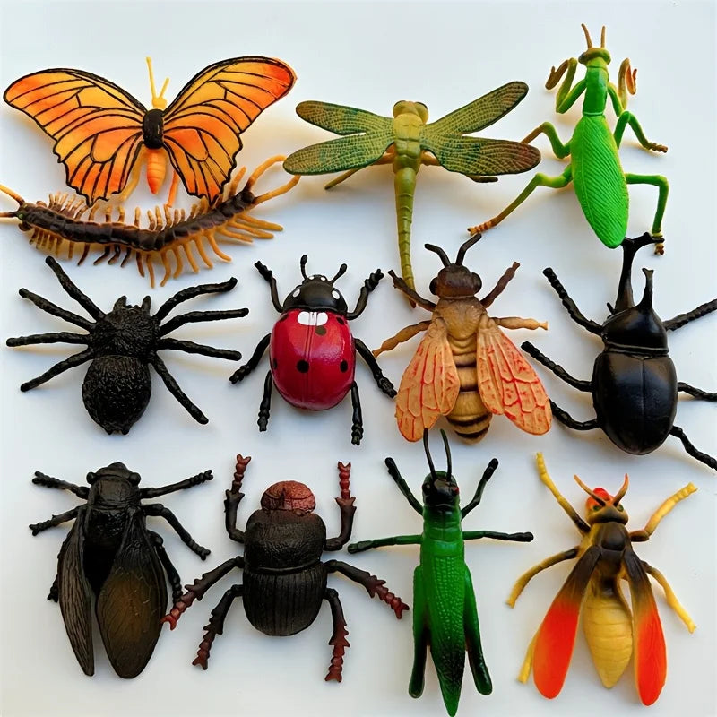 12 Realistic Fake Insects – Halloween & April Fool's Party Props