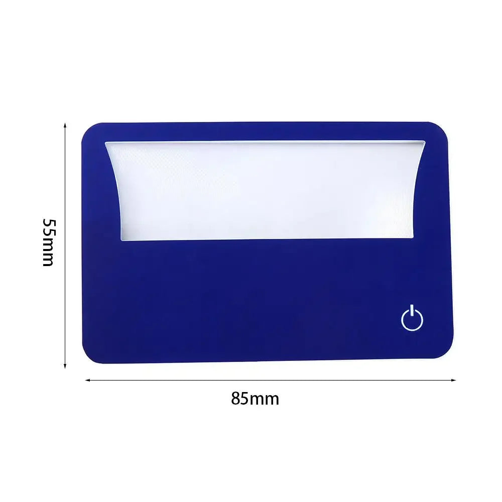 Credit Card 3X Magnifying Sheet Lens – Pocket Loupe Magnifier