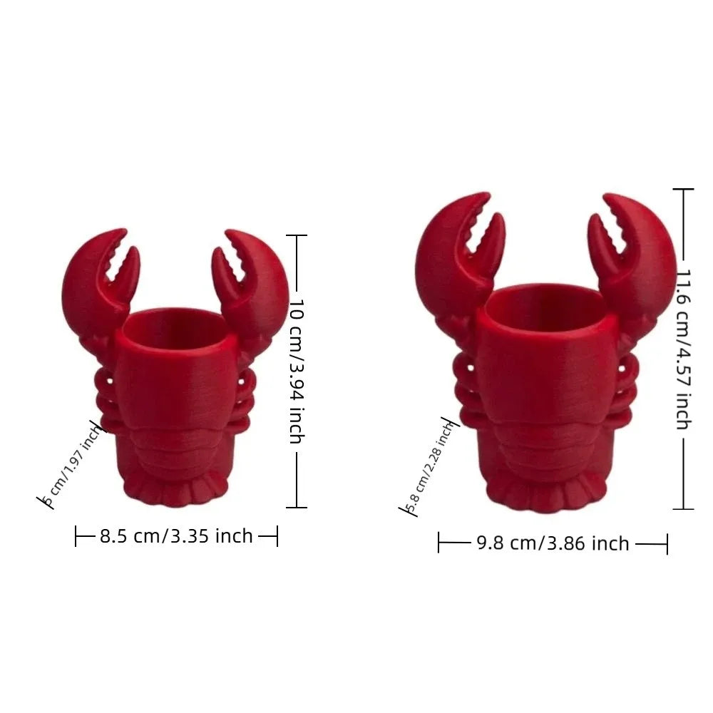 3D Lobster Pencil Holder – Desk Organizer & Makeup Brush Cup