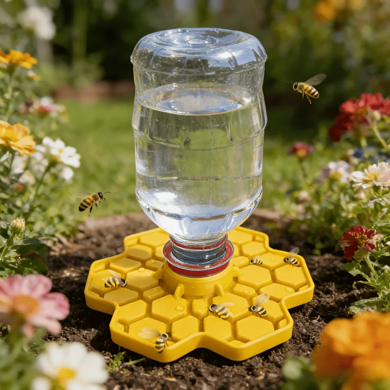 Bee Water Feeder Garden Station Compatible Dia Bottles Patio
