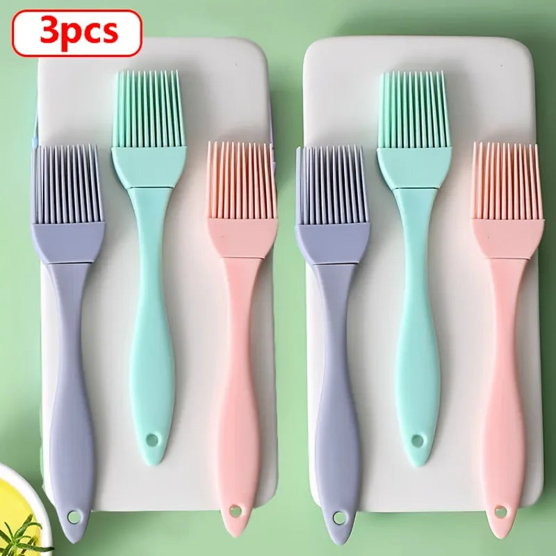 Food Grade Silicone BBQ Basting Brush – 1PC or 3PCS Set